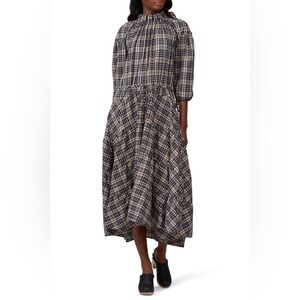 Plaid Tie Waist Tiered Dress
TEIJA
